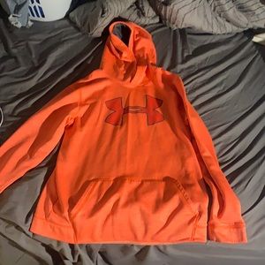 Neon orange under armor sweatshirt